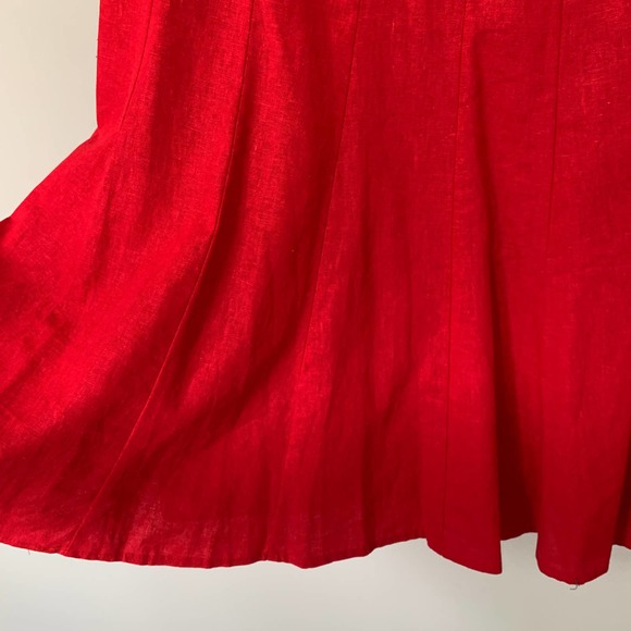 R&M Richards sleeveless midi dress linen blend fully lined back zip size 22W NWT - Picture 5 of 12